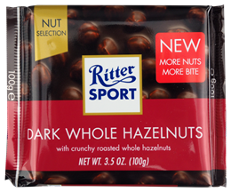 Picture of RITTER DARK HAZELNUTS 100G