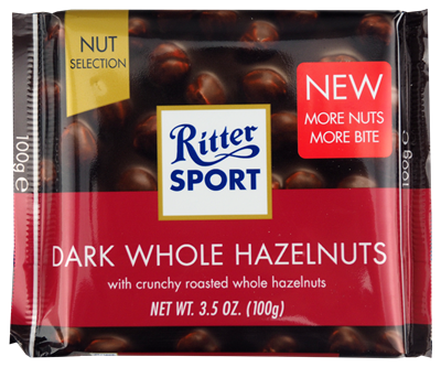 Picture of RITTER DARK HAZELNUTS 100G