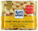 Picture of RITTER WHITE WHOLE HAZELNUT CHOC 100G