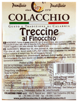 Picture of COLACCHIO TRECCINE FINOCCHIO