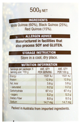 Picture of CC TRICOLOUR QUINOA 500G