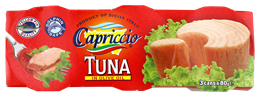 Picture of CAPRICCIO CANNED TUNA IN OLIVE OIL 3X80G PACKS