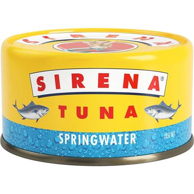 Picture of SIRENA TUNA SPRINGWATER 185G