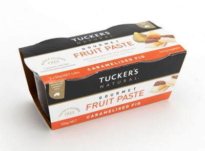 Picture of TUCKERS FRUIT PASTE CARAMALISED FIG 100G